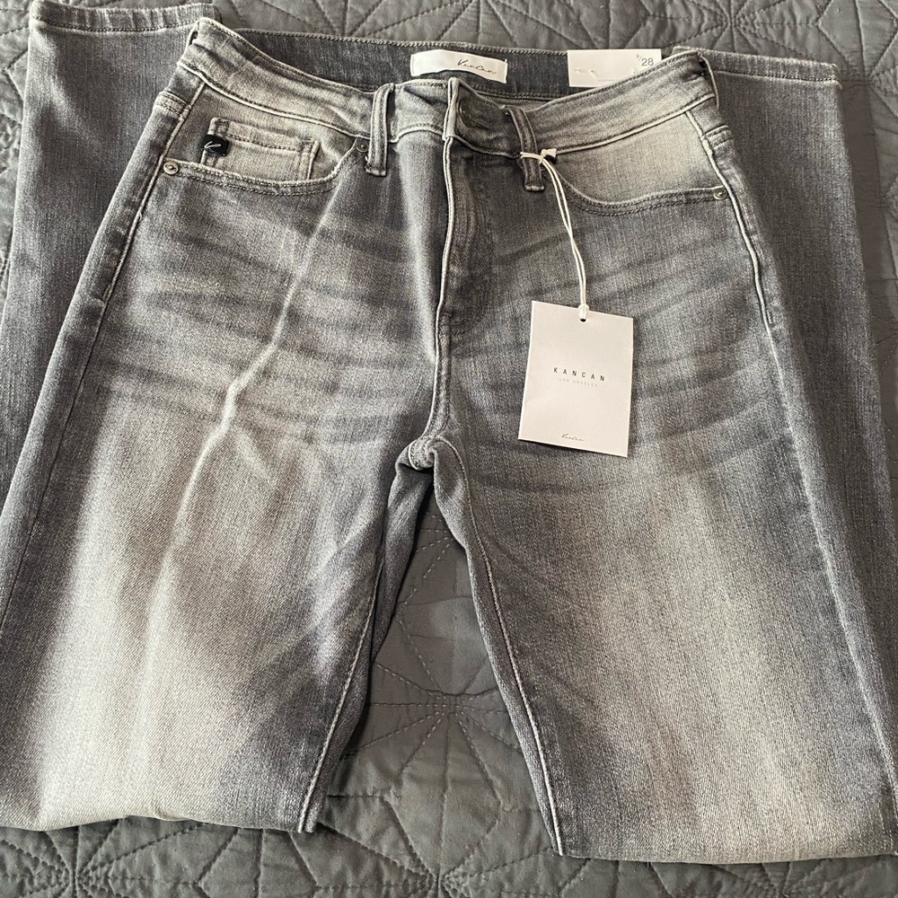 Judy Blue KanCanWomen’s Grey Skinny jeans BNWT size 9/28 - Picture 2 of 2